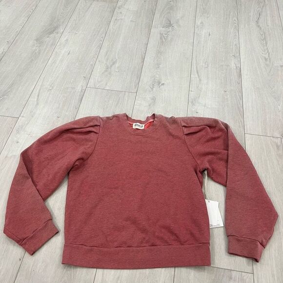 ÉTICA Lysse Pleat Sleeve Top In Grenadine Heather size M - Picture 1 of 10
